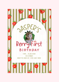 BERRY FIRST BIRTHDAY INVITATION