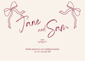 WEDDING INVITATION RED