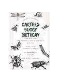 BUGGY Digital Birthday Invitation