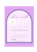 WILD ONE Birthday Invitation